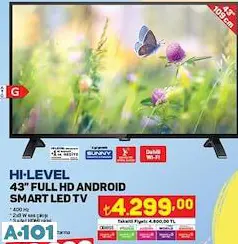 Hİ-LEVEL 43 FULL HD ANDROİD SMART LED TV/AKILLI TELEVİZYON